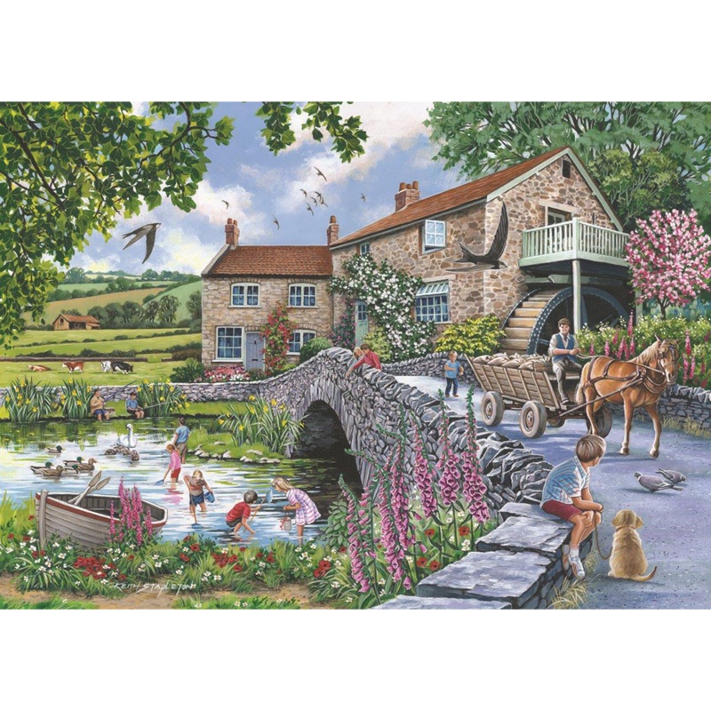 Old Mill  1000 Piece Jigsaw Puzzle