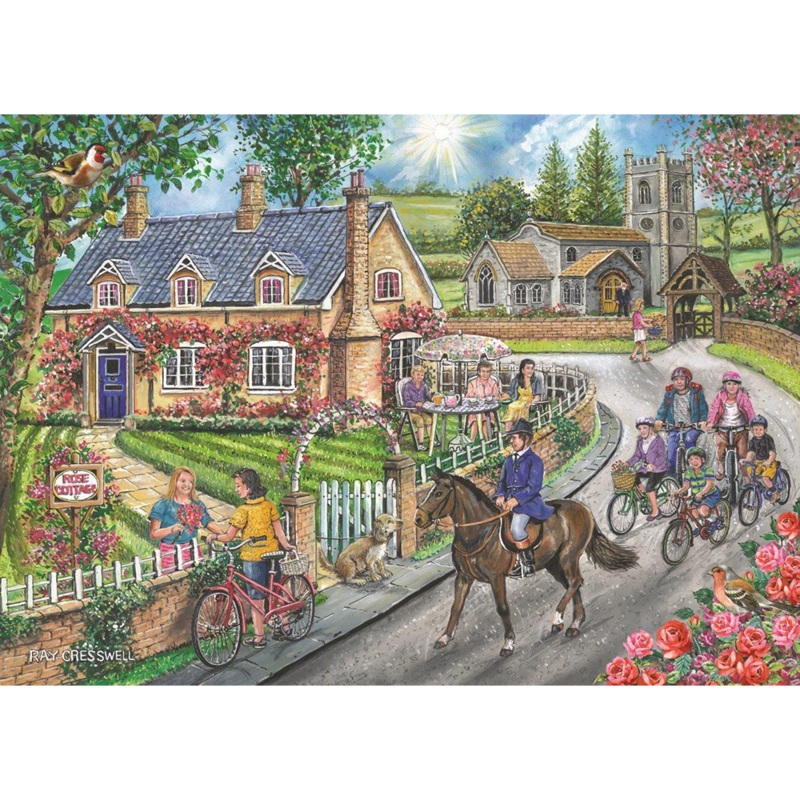 Rose Cottage  1000 Piece Jigsaw Puzzle