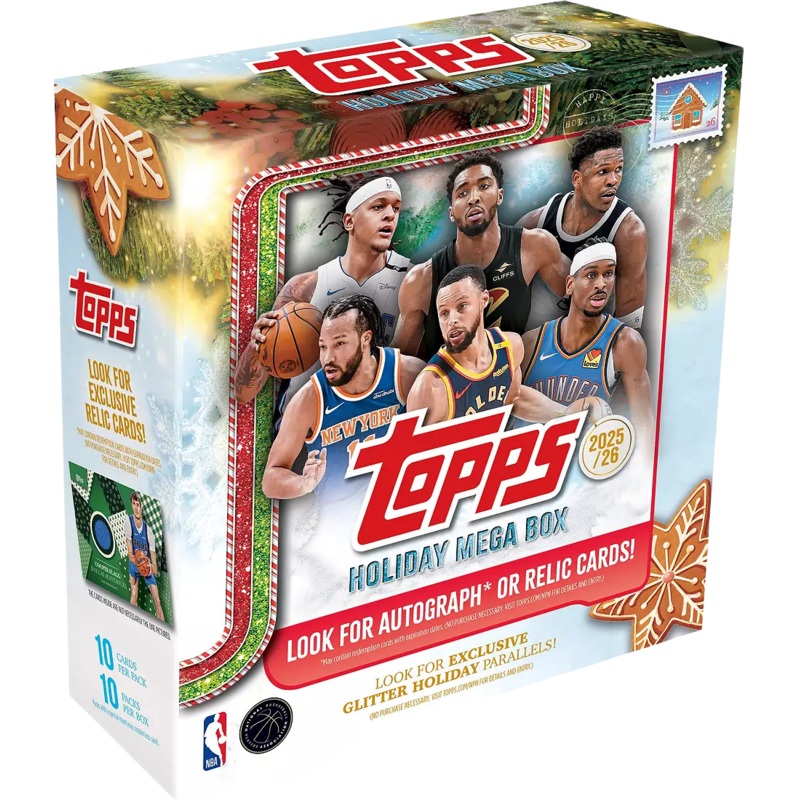 2025-26 Topps Basketball – Holiday Mega Box (ONLINE ORDER ONLY)