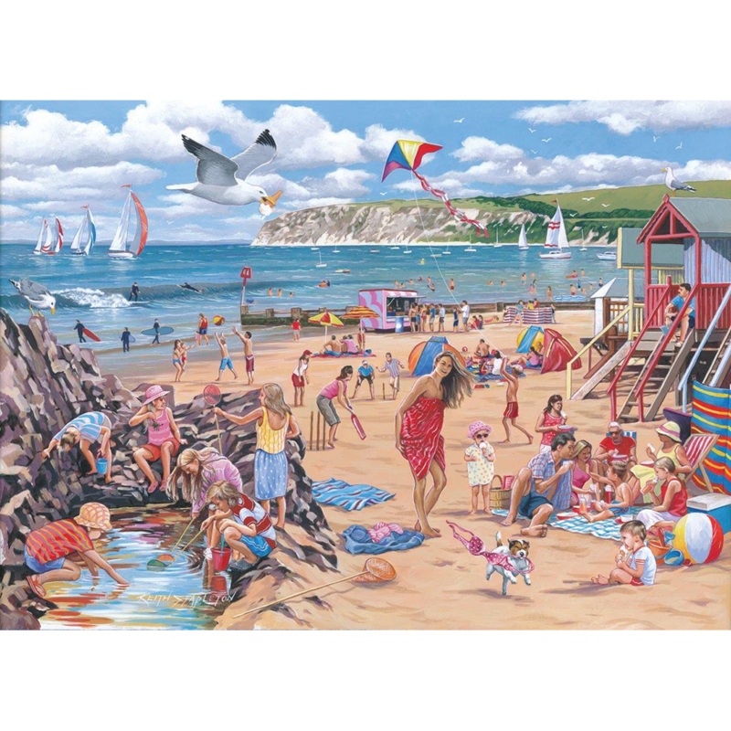 Beach Break  BIG 500 Piece Jigsaw Puzzle