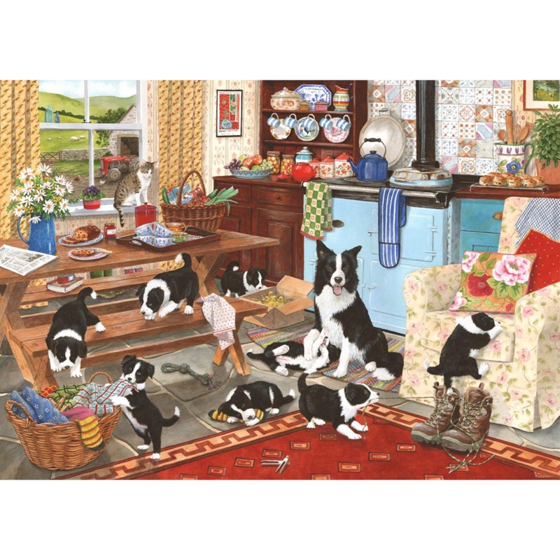 Collie Wobbles  1000 Piece Jigsaw Puzzle