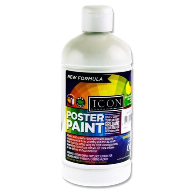 Icon Poster Paint 500ml  White