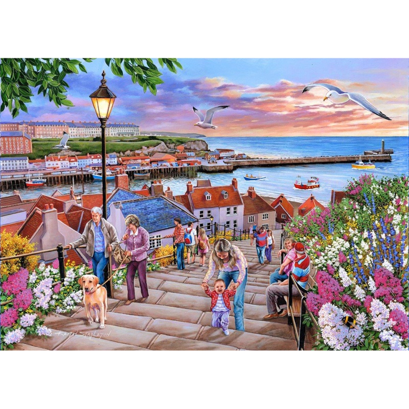 199 Steps Whitby  1000 Piece Jigsaw Puzzle