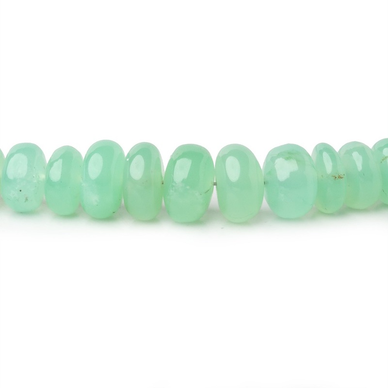 6-9mm Chrysoprase Plain Rondelle Beads 18 inch 144 pieces (ONLINE ORDER ONLY)