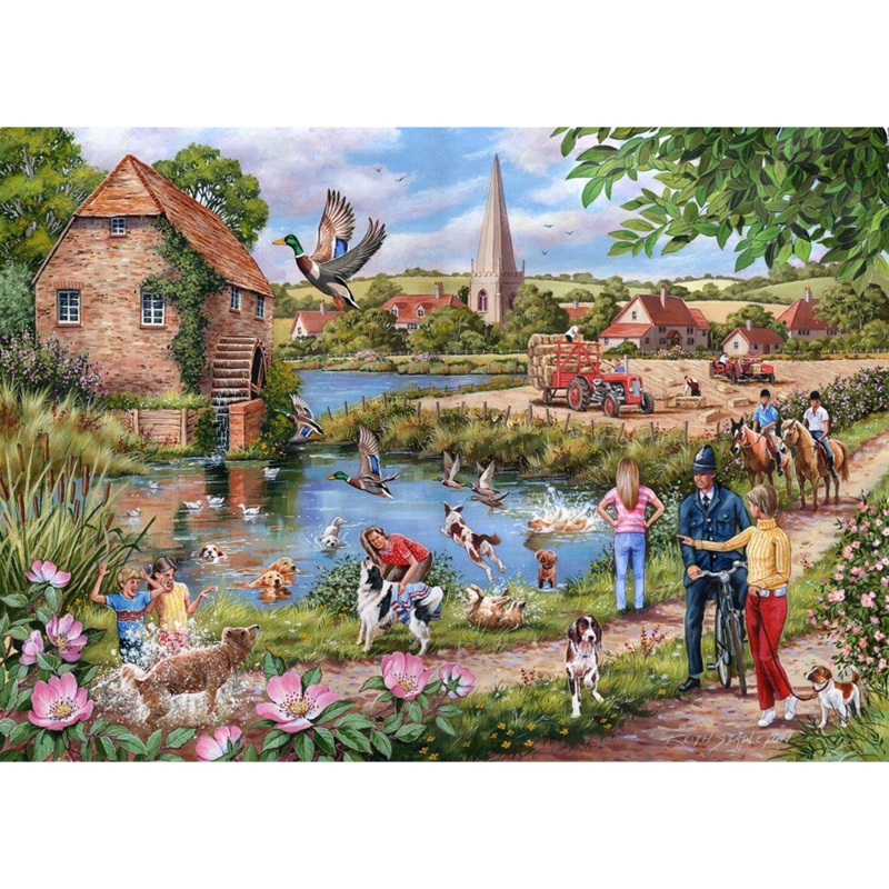 Doggy Paddle  1000 Piece Jigsaw Puzzle