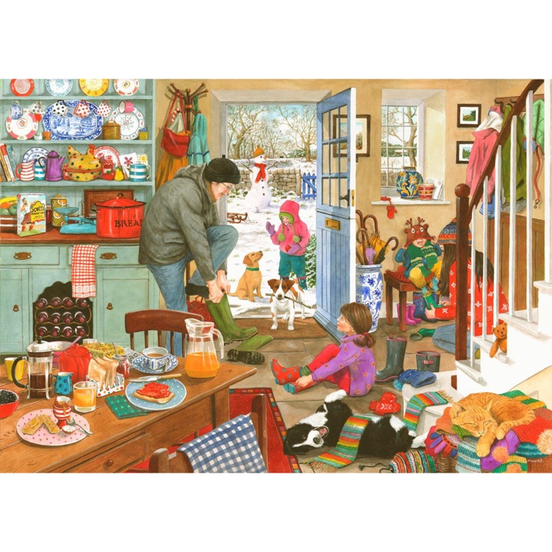 Woolly Hats & Wellies  1000 Piece Jigsaw Puzzle