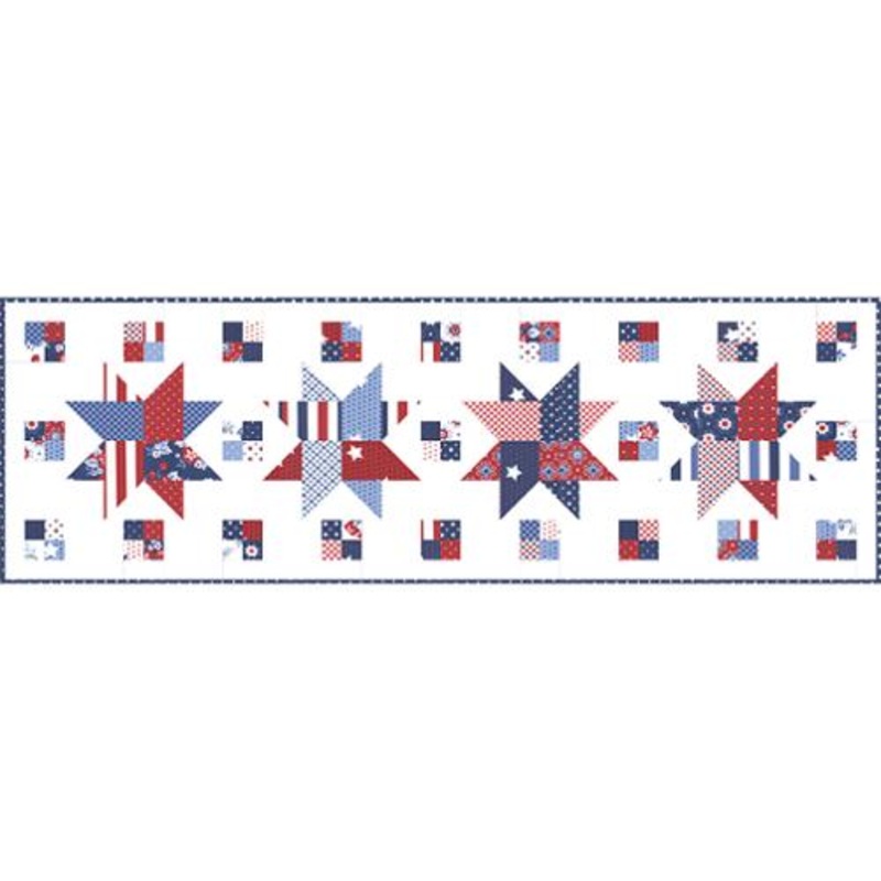 Woven Stars Table Runner Pattern by Chrissy Lux for Branch & Blume (ONLINE ORDER ONLY)