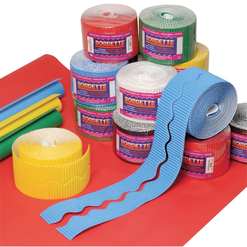 Fadeless Display Rolls & Borders Stockroom Assortment 16 x 15m Primary Colours