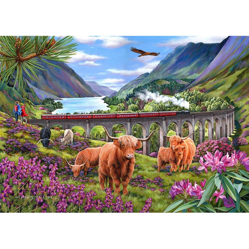 Glenfinnan Ladies  BIG 500 Piece Jigsaw Puzzle