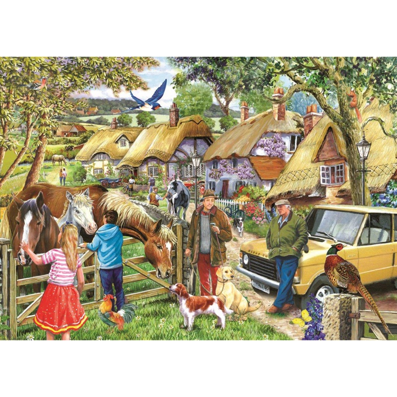 Horses & Hounds  BIG 500 Piece Jigsaw Puzzle