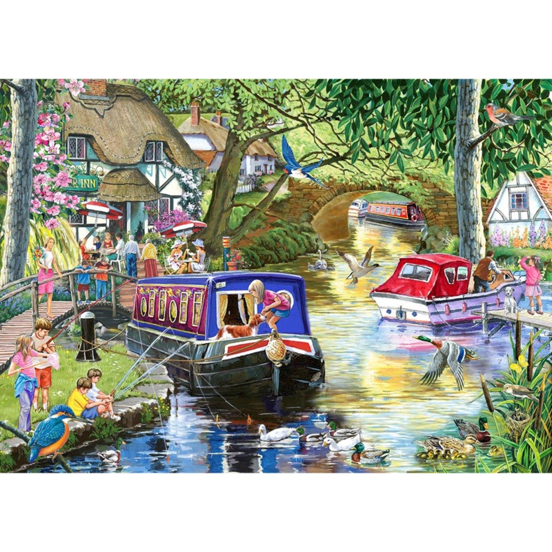 Summer on the River  1000 Piece Jigsaw Puzzle