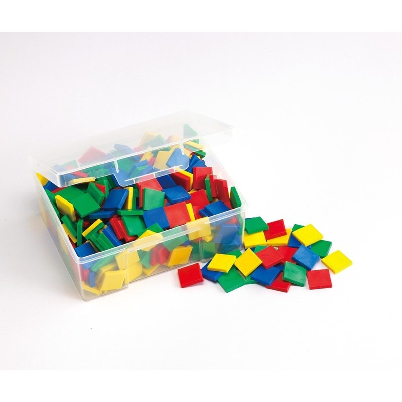 **Colour Plastic Squares Set of 400