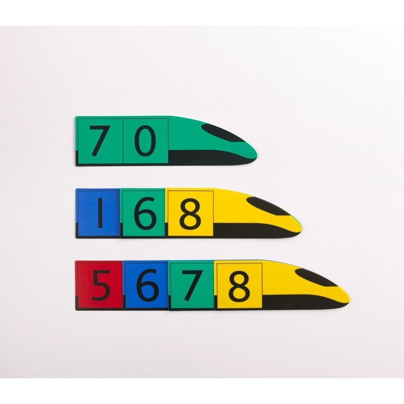 **Edx Education Place Value Cards (Trains) Set of 37