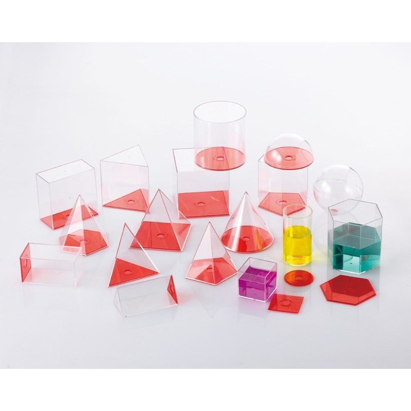 **Edx Education See Through Geometric Shapes Set of 17