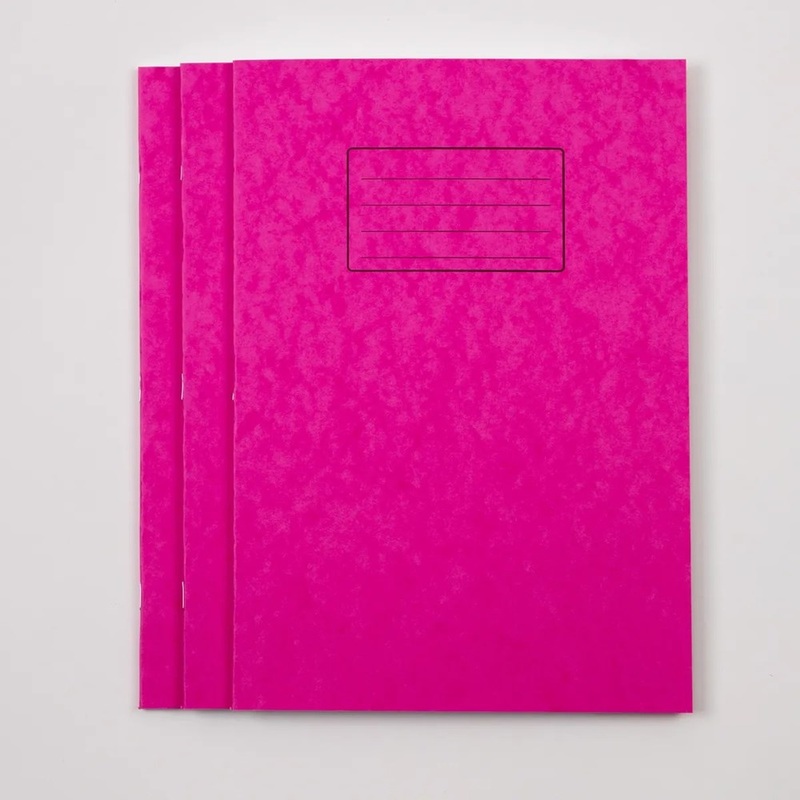 Classmates A4 Exercise Book 80 Page, 8mm Ruled With Margin, Pink  Pack of 50