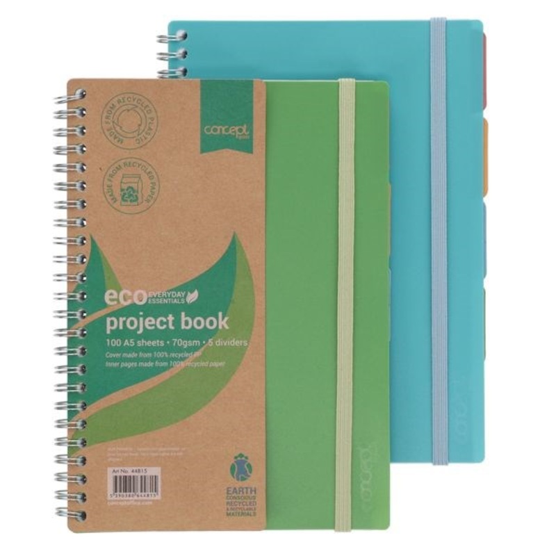 Concept Green A5 Project Book 100 Sheets