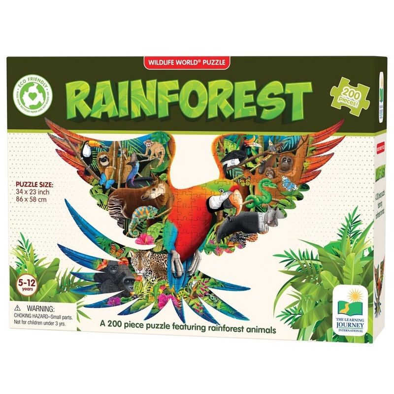 Wildlife World Rainforest Puzzle 200 Pieces
