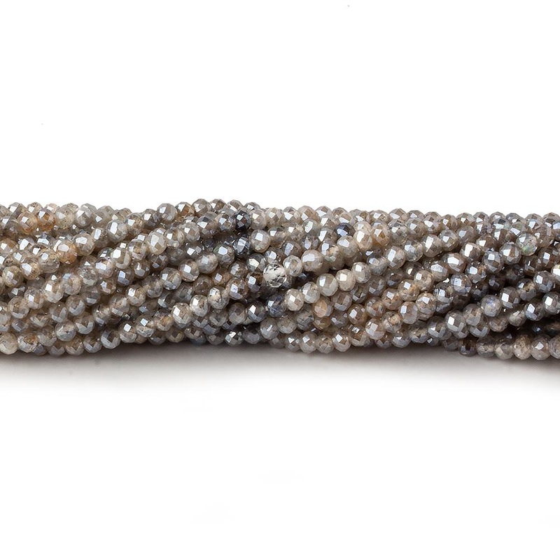 2mm Shaded Mystic Labradorite micro faceted rondelle beads 13 inch 165 pieces AA (ONLINE ORDER ONLY)
