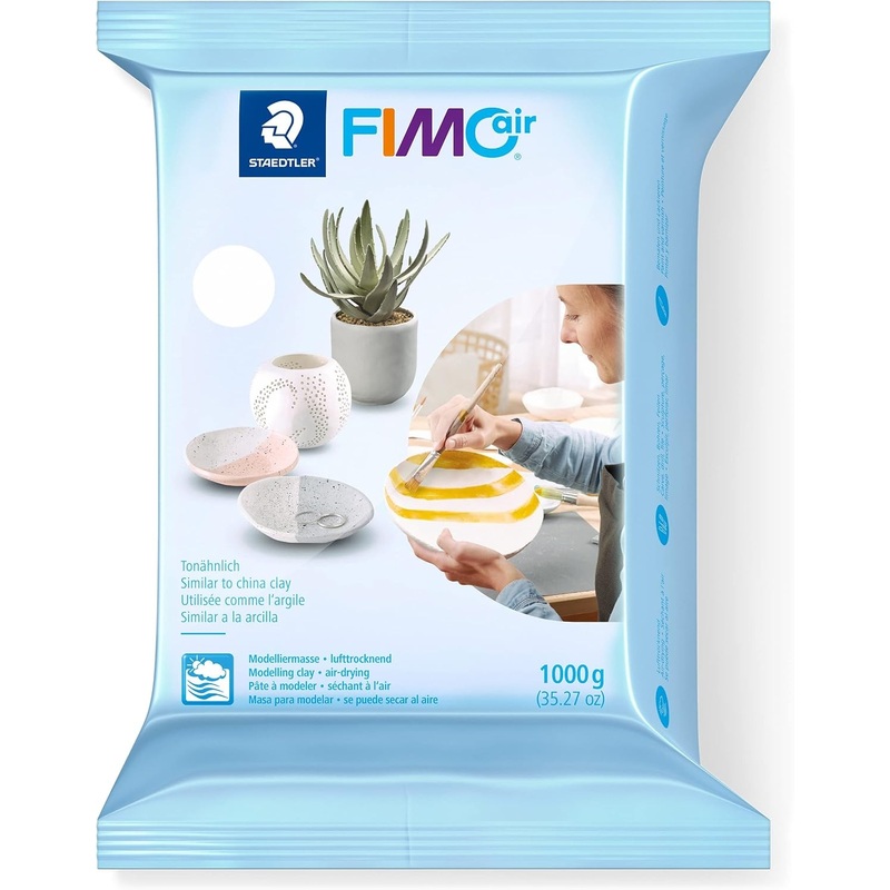 FimoAir Basic Air Drying Modelling Clay 1kg White