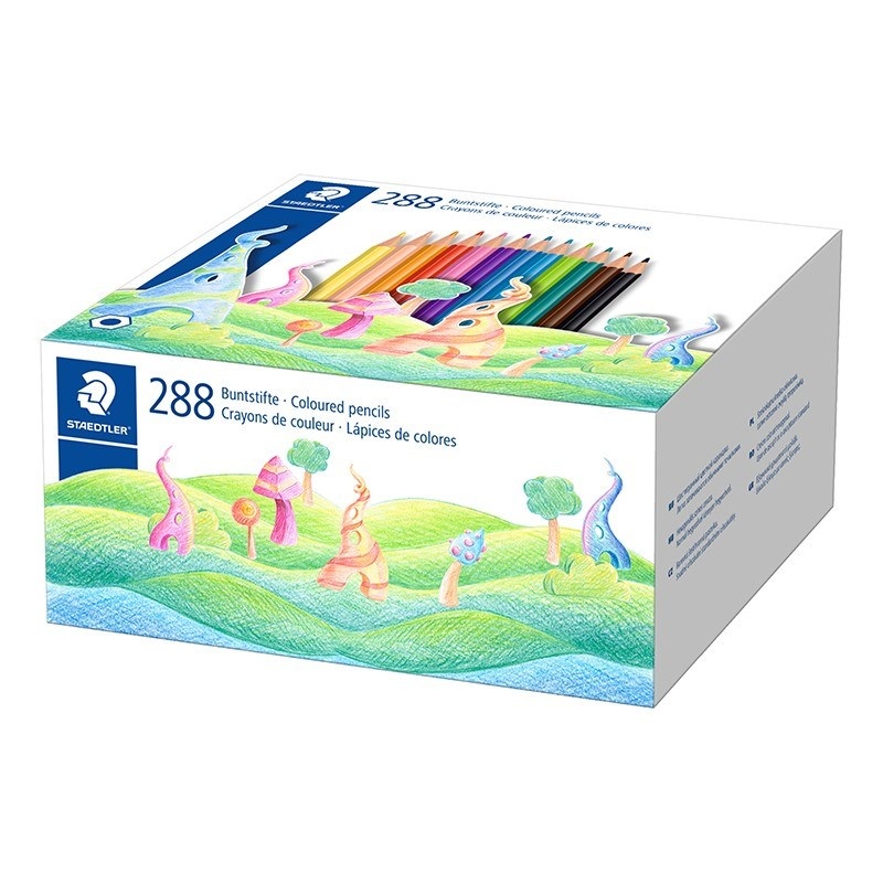 Staedtler 175 C12 Wood-Free Coloured Pencils  Classpack of 288pcs