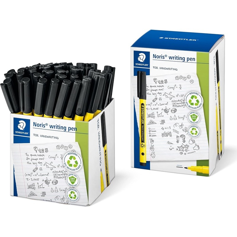 Staedtler 307-9 CT50 Noris Handwriting Pen  Black (Tub of 50)