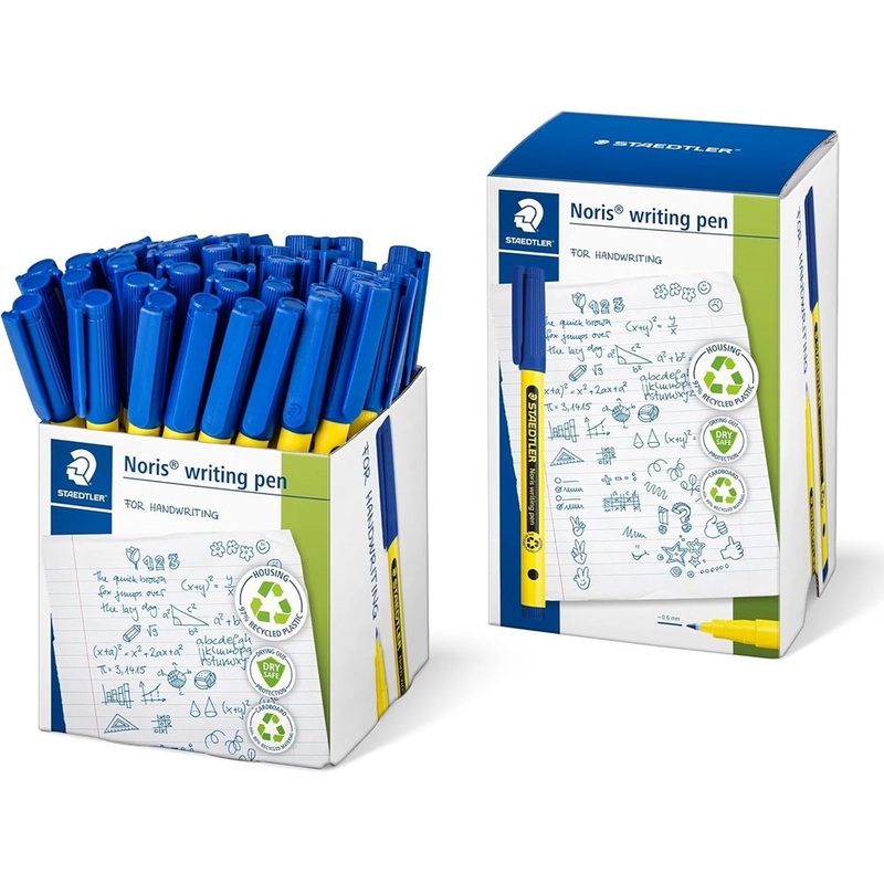 Staedtler 307-9 CT50 Noris Handwriting Pen  Blue (Tub of 50)