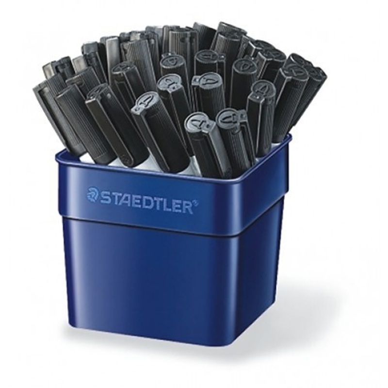 Staedtler Lumocolor Compact Whiteboard Marker 341 Tub of 36 Medium Bullet Black
