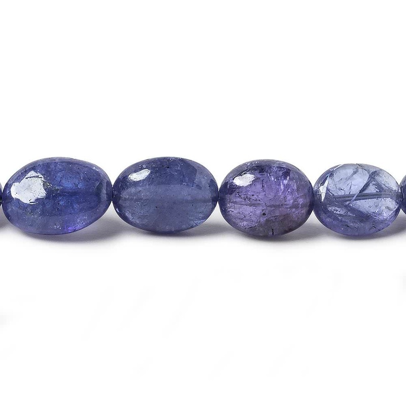 8×7-11x9mm Tanzanite unfaceted nugget beads 17 inch 43 pieces AA Grade (ONLINE ORDER ONLY)