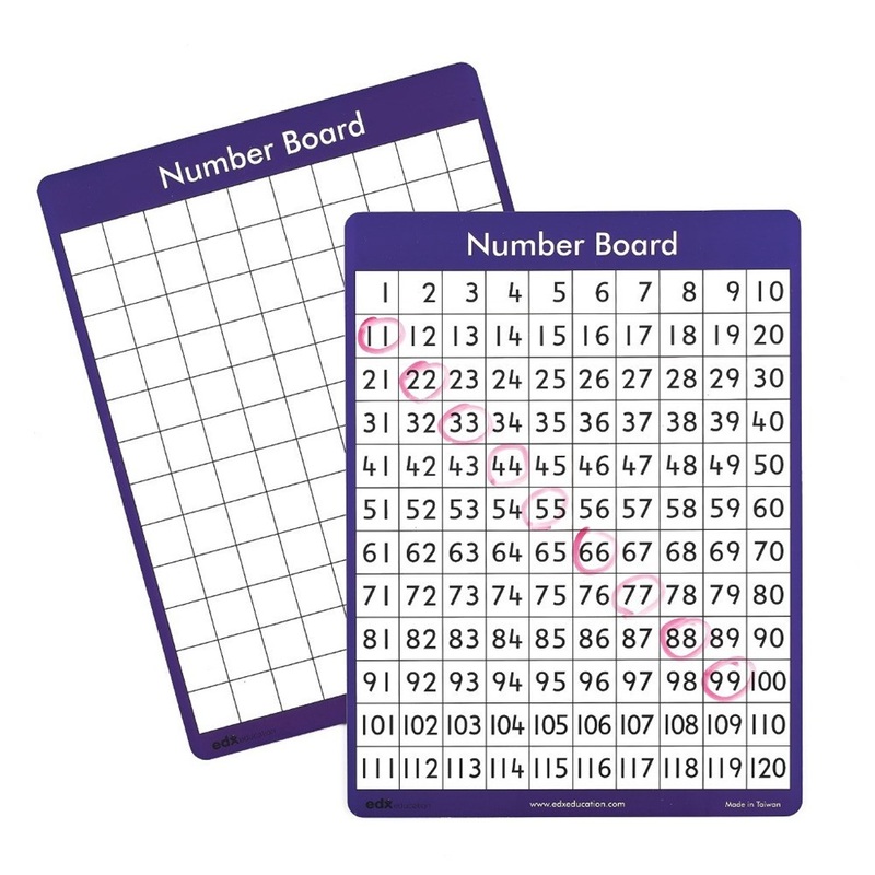 **120 Number Board Set of 30