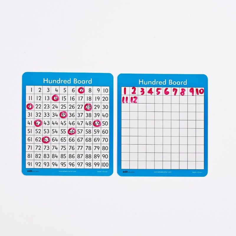 **Edx Education Double-Sided Hundreds Board Value Pack of 30