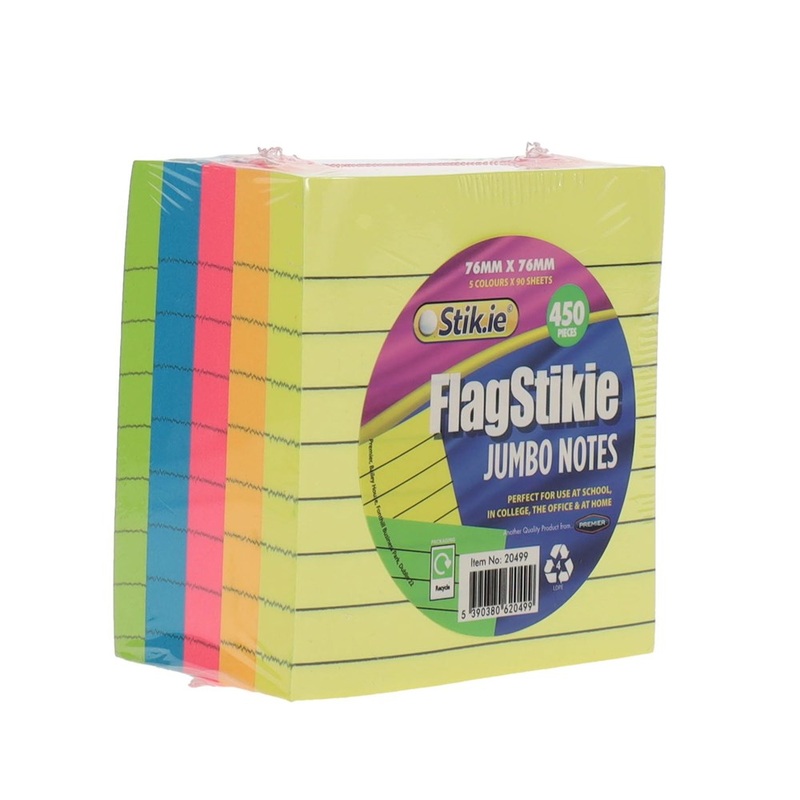 Post-it Sticky Notes 76 x 76 mm Ruled 450 Sheets