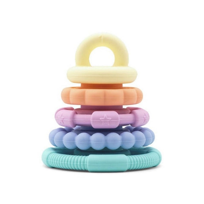 Rainbow Stacker & Teether  Pastel