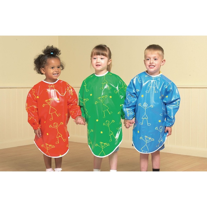 Print Water and Messy Play PVC Overalls  7-8 Years  Pack of 3