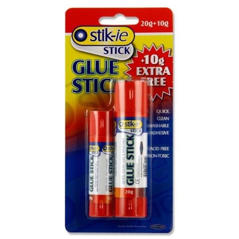 Stik-ie 20g plus FREE 10g Glue Sticks