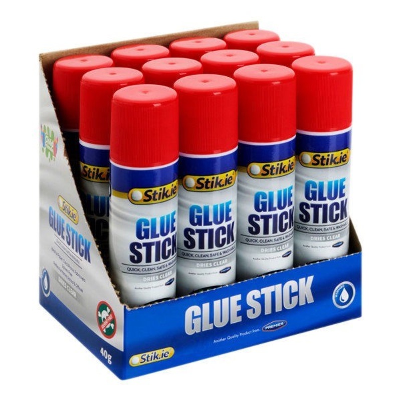 Stik-ie Glue Sticks 40g Pack of 12