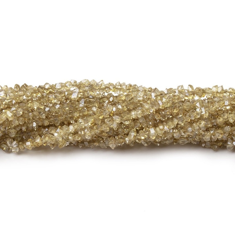 2-3.5mm Olive Double Terminated Quartz Beads 15.5 inch 260 pieces (ONLINE ORDER ONLY)