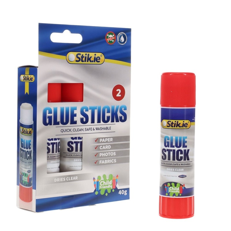 Stik-ie Glue Sticks 40g Pack of 2