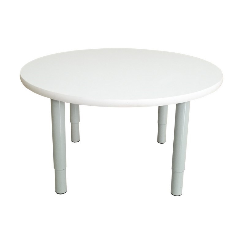 Tikktokk Sage Height Adjustable Table White: Round (80 x 80cm)