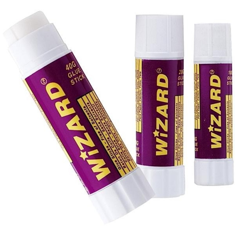 Wizard Glue Stick 40g (Large) Pack of 8