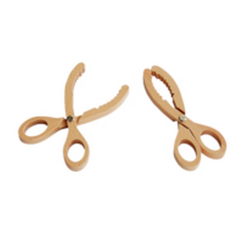 Wooden Scissor-Tongs  Set of 2