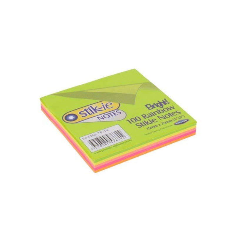 Post-it Sticky Notes Rainbow 75 x 75mm
