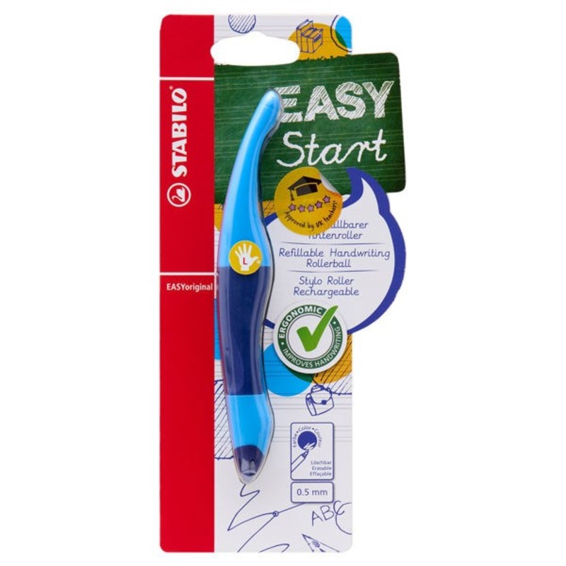 Stabilo Easy Start Original Right Handed Ballpoint Pen Pink  Blue Ink