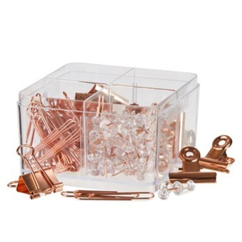 Classmates Paper Fasteners  Rose Gold  Assorted Pack