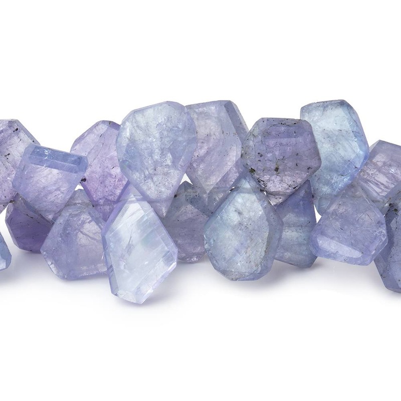 6×5-13x9mm Tanzanite Faceted Freeform Beads 7 inch 60 pieces (ONLINE ORDER ONLY)