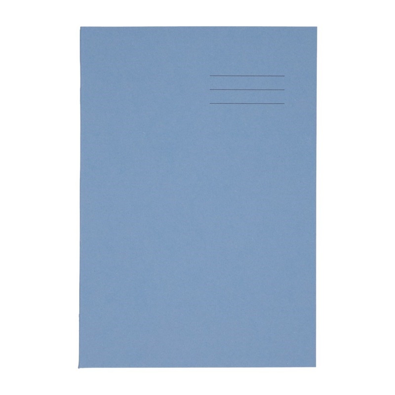 A4 Exercise Book 80 Page, 8mm Ruled With Margin, Light Blue  Pack of 50