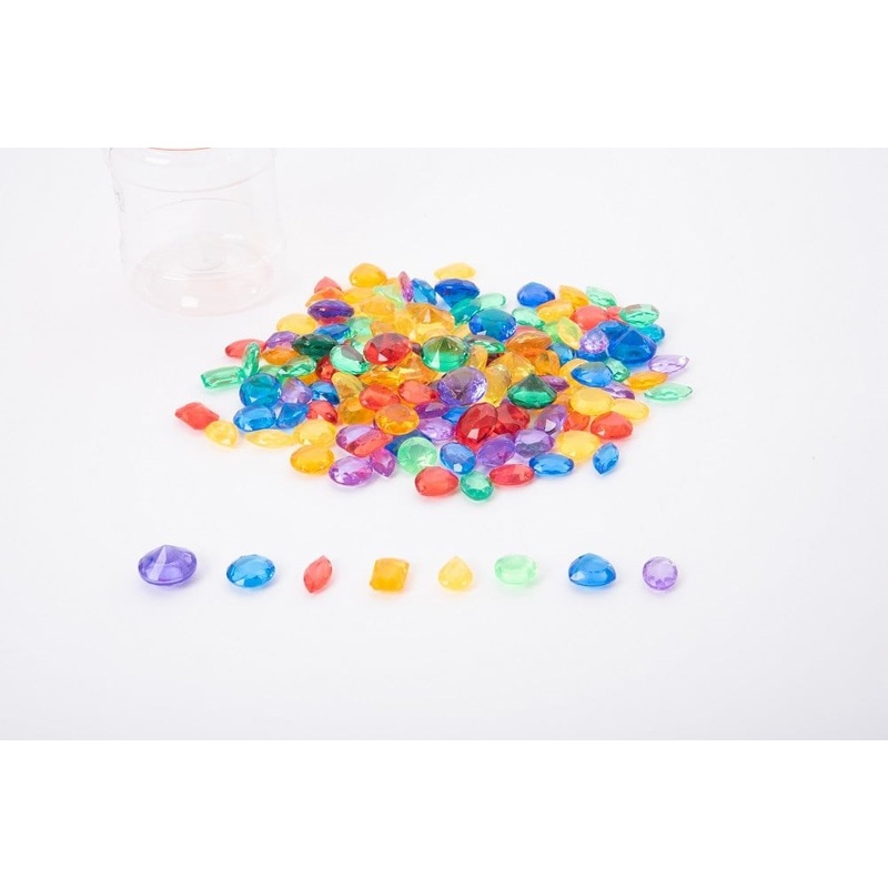 Translucent Colour Jewels  Pk144