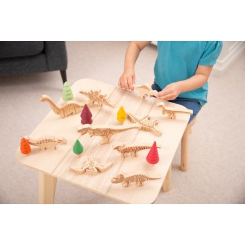 Wooden Dinosaur Blocks Pack of 10
