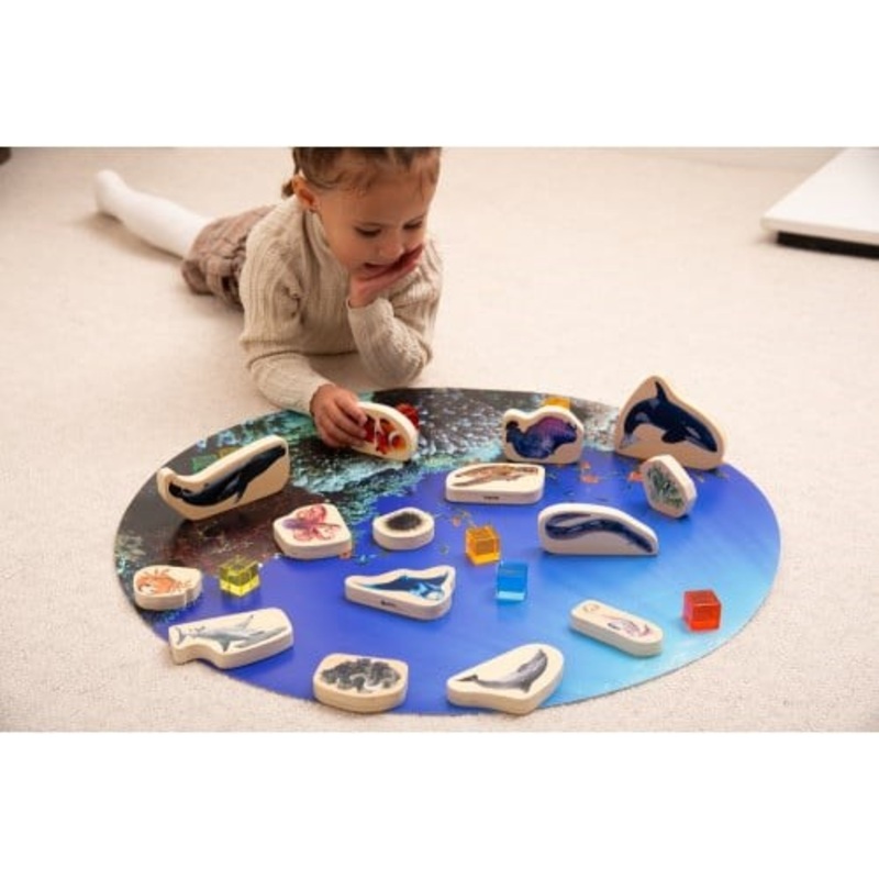 Wooden Sea Life Blocks Pack of 15