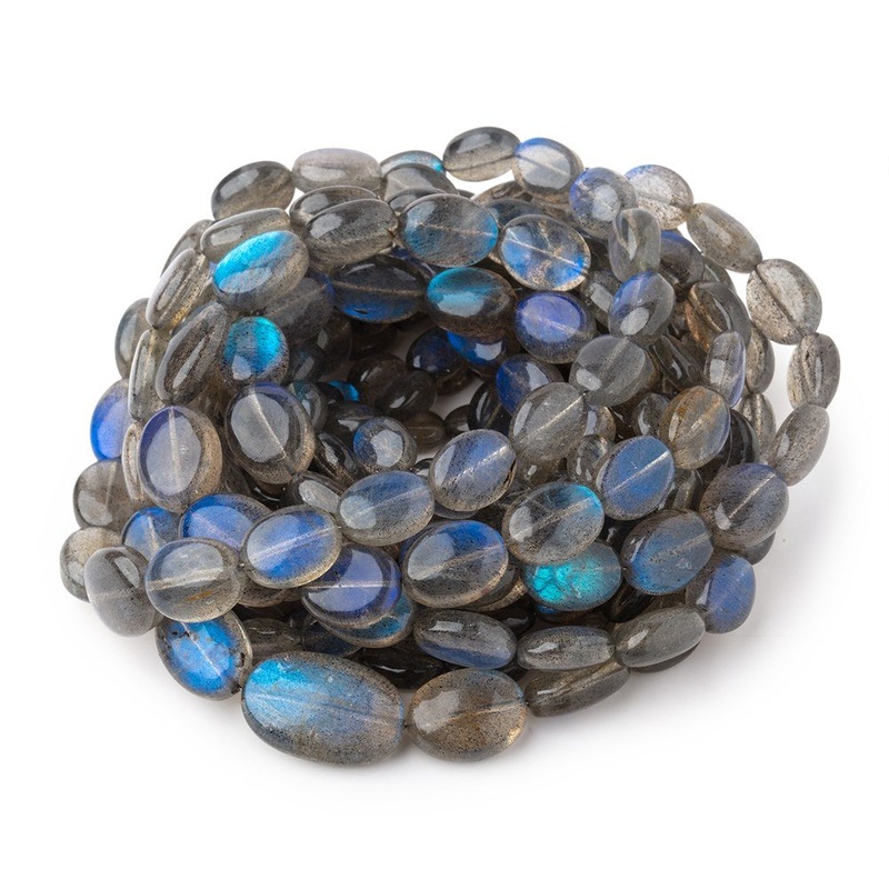 6×5-14x9mm Labradorite Plain Oval Beads 18 inch 48 pieces AAA (ONLINE ORDER ONLY)