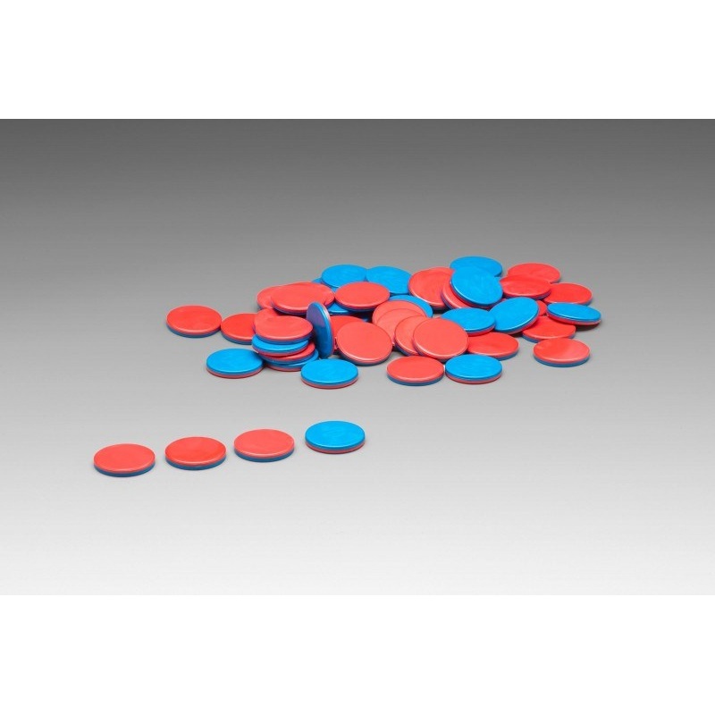 Red & Blue Counter Pack of 50